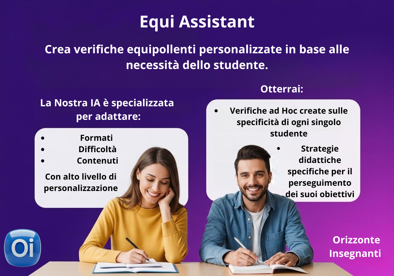 Equi-Assistant: Generatore di Verifiche Equipollenti con IA | Orizzonte Insegnanti