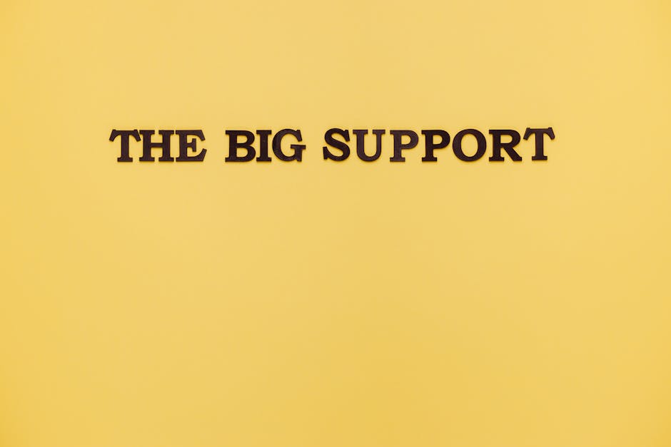The Big Support scritta su sfondo giallo, riferimento al sostegno scolastico per supplenze docenti 2026/27